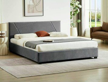 Кровать SIGNAL COLUMBIA VELVET 140*200 серая TAP.192 COLUMBIAV140SZ фото