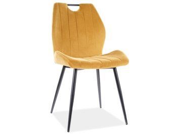 Стул SIGNAL ARCO VELVET черный каркас/карри BL.68 ARCOVCCU фото