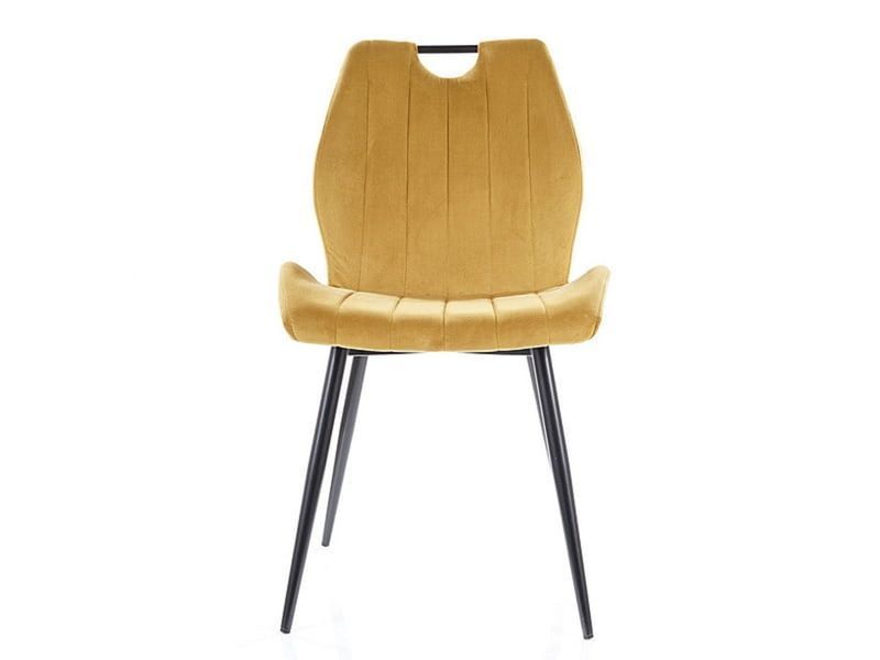 Стул SIGNAL ARCO VELVET черный каркас/карри BL.68 ARCOVCCU фото