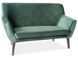 Софа SIGNAL KIER 2 VELVET зеленая/венге BL.78 KIER2V78W фото 1
