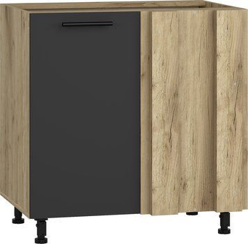 HALMAR VENTO DN-100/82 нижня кутова шафа, дуб крафт / антрацит V-UA-VENTO-DN-100/82-ANTRACYT фото