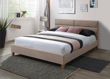 Кровать SIGNAL SIERRA VELVET 160x200 беж/дуб BL. 28 SIERRAV160BED фото