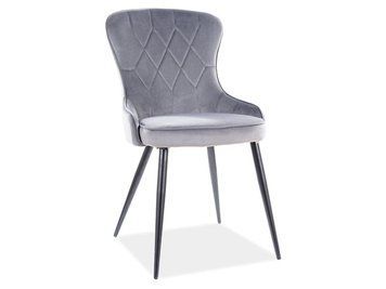 Стул SIGNAL LOTUS VELVET стул черный каркас/серый BL.14 LOTUSVCSZ фото