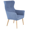 Фото кресла COTTO HALMAR с тканевой обивкой синего цвета