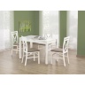 Комплект обеденный стол KSAWERY и четыре стула DARIUSZ HALMAR в белом цвете