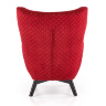 На фото кресло MARVEL HALMAR (бордовый / черный) вид сзади