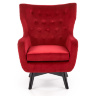 На фото кресло MARVEL HALMAR (бордовый / черный) вид спереди