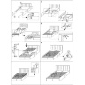 На фото инструкция по сборке кровати GORASHI HALMAR 160 (стр. 2/2)
