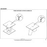 На фото инструкция по сборке обеденного стола SALVADOR HALMAR (стр. 2/4)