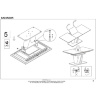 На фото инструкция по сборке обеденного стола SALVADOR HALMAR (стр. 4/4)