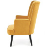 На фото вид сбоку кресла DELGADO HALMAR (желтый)