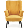 На фото вид спереди кресла DELGADO HALMAR (желтый)