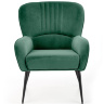 На фото вид спереди кресла VERDON HALMAR (зеленый)