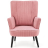 На фото вид спереди кресла DELGADO HALMAR (розовый)