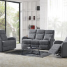Фото комплекта мягкой мебели HALMAR OSLO в обивке серого цвета