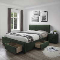 Кровать MODENA 3 HALMAR 160 (зеленый)
