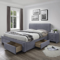 Кровать MODENA 3 HALMAR 160 (серый)