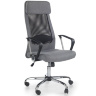 Кресло офисное ZOOM HALMAR с обивкой из серой ткани и черной сетки