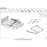 На фото инструкция по сборке кровати с подъемным механизмом PADVA HALMAR 160 (стр. 1/2)  