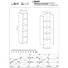 На фото инструкция по сборке стеллажа LIMA SL-1 HALMAR