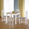 Фото деревянного обеденного стола GRACJAN HALMAR (дуб сонома / белый)  в комплекте со стульями HALMAR