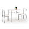 Комплект столовый HALMAR стол и стулья LANCE (белый) 