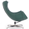На фото вид сбоку кресла LUXOR HALMAR зеленый