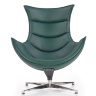 На фото вид спереди кресла LUXOR HALMAR зеленый