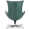 На фото вид сзади кресла LUXOR HALMAR зеленый