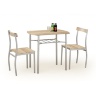 Комплект столовый HALMAR стол и стулья LANCE (дуб сонома)