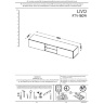 На фото инструкция по сборке тумбы ТВ LIVO RTV-180W HALMAR (стр. 1/5)