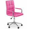 Кресло детское GONZO 2 HALMAR с обивкой из розовый экокожи