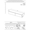 Инструкция по сборке навесной ТВ тумбы LIVO RTV-160W HALMAR (стр. 1/6)