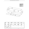 Инструкция по сборке навесной ТВ тумбы LIVO RTV-160W HALMAR (стр. 3/6)