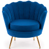 На фото вигляд спереду крісла AMORINITO HALMAR (синій)