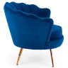 На фото вигляд збоку крісла AMORINITO HALMAR (синій)