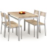 Комплект столовый HALMAR стол и стулья MALCOLM (дуб сонома)