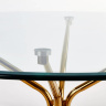 На фото столешница стола обеденного RONDO HALMAR вид сбоку