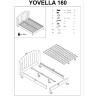 На фото инструкция по сборке кровати YOVELLA HALMAR 160 (стр. 1/2)