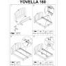 На фото инструкция по сборке кровати YOVELLA HALMAR 160 (стр. 2/2)