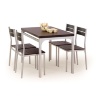 Комплект столовый HALMAR стол и стулья MALCOLM (венге)