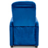На фото вигляд ззаду розкладного крісла FELIPE 2 HALMAR (синій)