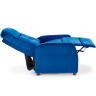 Фото розкладного крісла FELIPE 2 HALMAR (синій) в розкладеному вигляді