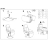 Инструкция по сборке кресла OPTIMA HALMAR (черный)