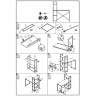 На фото инструкция по сборке консольного стола NARVIK B-1 HALMAR (стр.2/2)