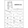 На фото інструкція по збірці консольного столу NARVIK B-2 HALMAR (білий) (стр.1/2)