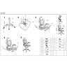 Инструкция по сборке офисного кресла LOTUS HALMAR (серый)