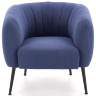 На фото вид спереди кресла LUSSO HALMAR (синий)