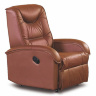 Кресло JEFF HALMAR с обивкой из экокожи коричневого цвета