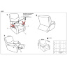 Инструкция по сборке кресла JEFF HALMAR (коричневый)